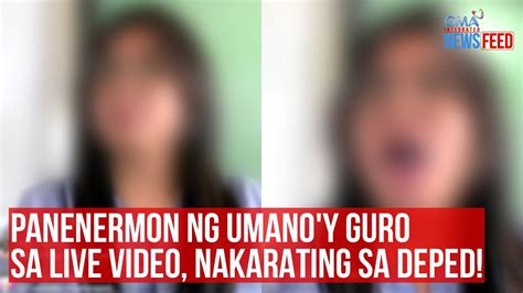 estudyante at guro sa sementeryo|Panenermon ng umano'y guro sa live video, nakarating sa .